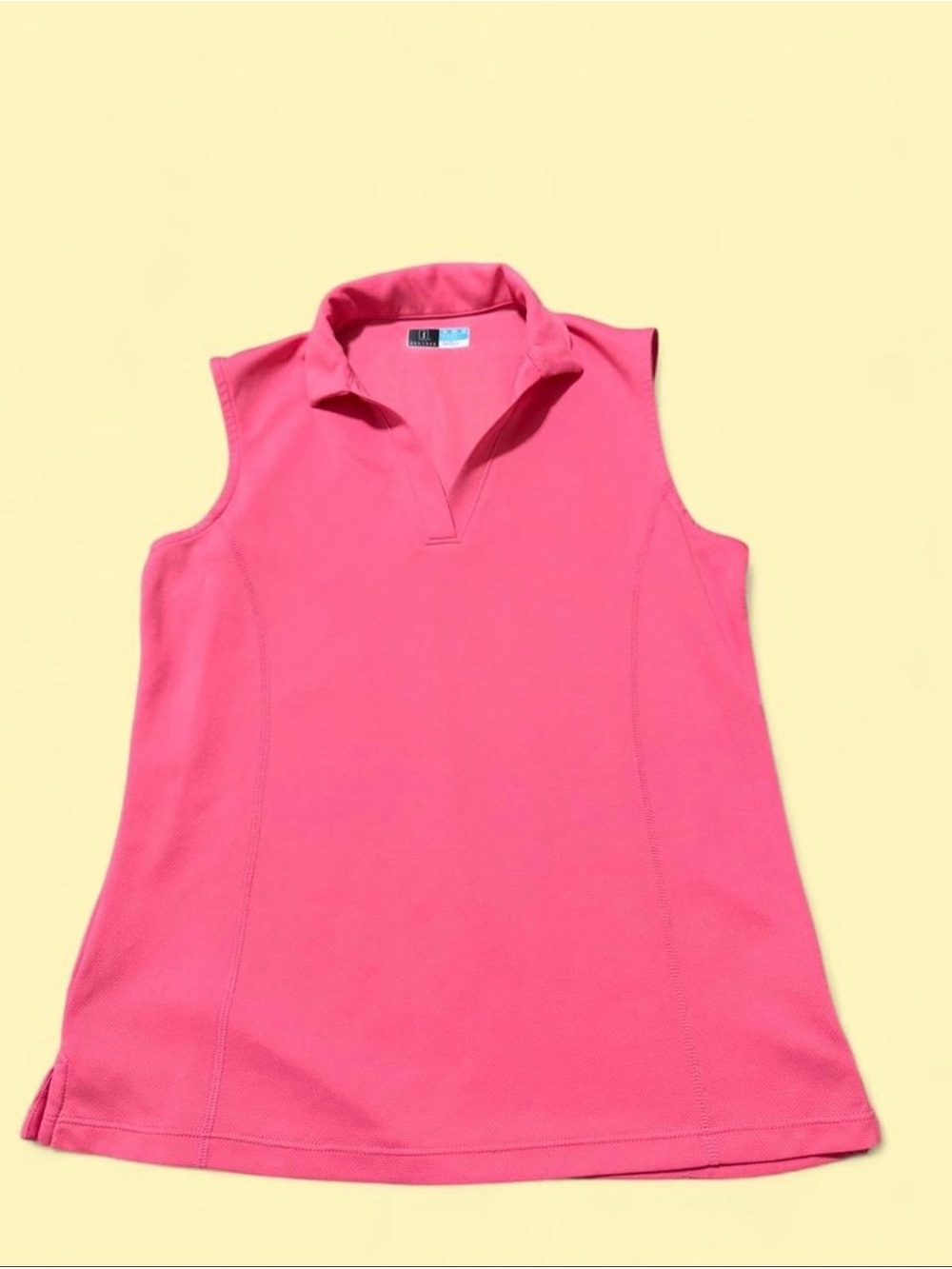PGA Tour Pink Sleeveless Polo Tank